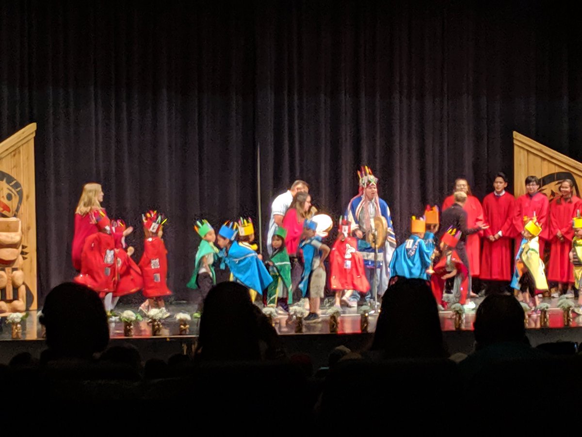 noelle_pepin's tweet photo. Ts'udelhti 2019. We Honour our educational journey in #SD57 with our Indigenous grade 12 students and our Head start students. #intergenerational #indigenousgrad #abed https://t.co/Z5YNO0yLxk