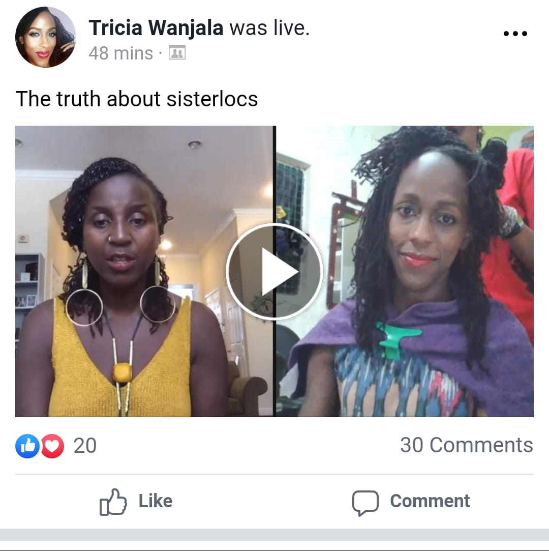 NairobiStudio28's tweet photo. Great conversation on @triciasnaturals on #SisterlocksNairobi #NaturalHairTwitter #naturalhair #NaturalHairJourney https://t.co/3ES5TK6jvO