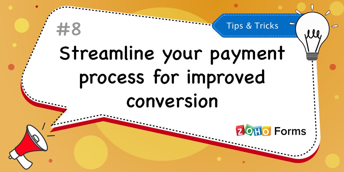 ZohoForms's tweet image. If you&apos;re not making your payment form&apos;s checkout process easier, you&apos;re losing money! Improve your conversion rate with a streamlined checkout process. 
Read Tip: zco.to/PaymentForms
#onlinepayments #paymentforms #FormTips