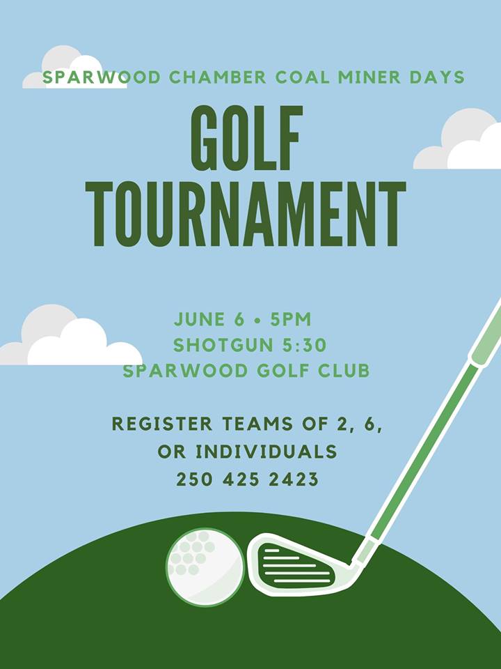 Register today for the Sparwood Chamber of Commerce and Visitor Information Centre annual Coal Miner Days Golf Tourney. Call 250.425.2423 to sign up. Full #CMD2019 schedule online at ow.ly/uQWP50urZd5