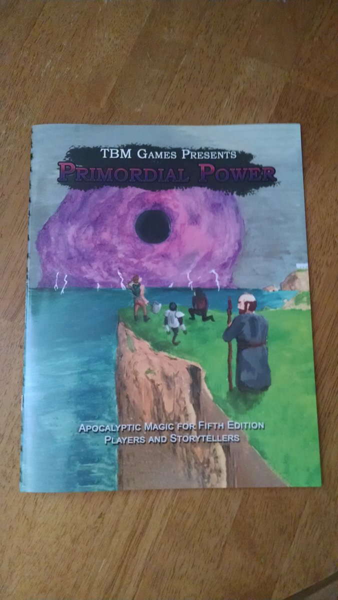 ToyboxMonolith's tweet photo. Alright, I should've been headed off to work about 10 minutes ago, but this arrived and I'm kinda bouncing off the walls to be holding the first ever physical copy of my book #dnd #dnd5e #DungeonsAndDragons https://t.co/Inj7mgTQzW