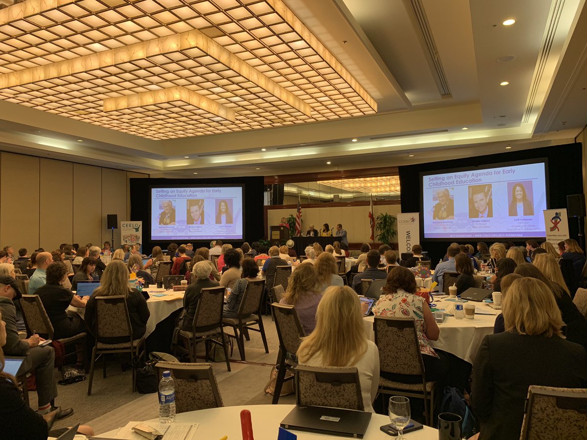 S_Famularcano's tweet photo. Kicking off Day 1 of 2019 Roundtable. “We need to focus on the student’s community and their needs... and not just the student’s needs to move the needle on Equity” Barbara Bowman

@CCSSO @CEELOorg @PreschoolToday #Lead4ECE https://t.co/NcPSrx7jy4