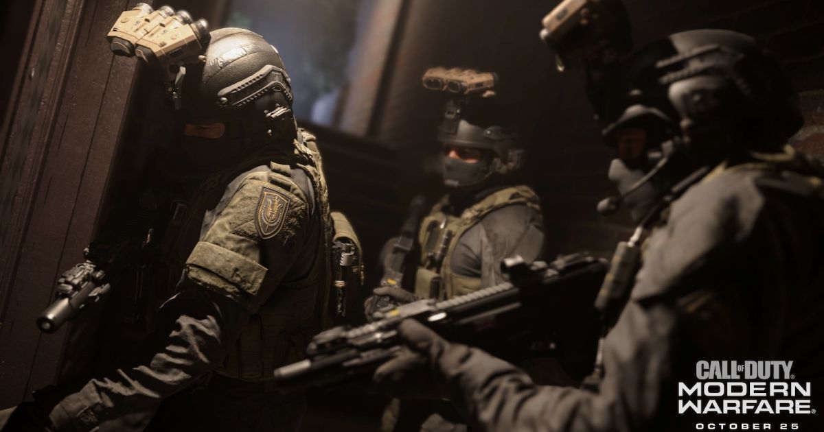 engadget's tweet photo. 'Call of Duty: Modern Warfare' arrives October 25th with cross-play https://t.co/Wh4EoAKKu2 https://t.co/Ydmi6TGJch