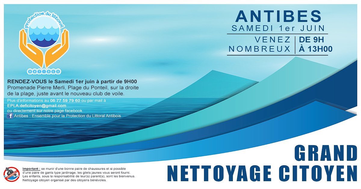 ChrisGeloni's tweet photo. Rejoignez-nous Samedi matin pour le Grand Nettoyage Citoyen Antibois 🌍 de 9h à 13h sur les plages Ponteil/Salis 🙏🏻 inscription par ici ➡️ https://t.co/uPbVFCULZV
#zerodechet #AntibesJuanLesPins #surfrider #jaimemamer https://t.co/v1zPmkJK0y