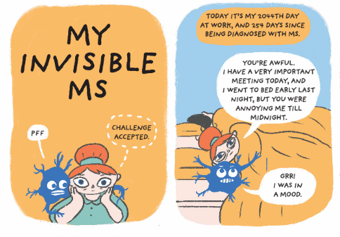 WorldMSDay's tweet photo. We ❤️ the Polish MS Society's comic on #MS, #invisiblesymptoms and the workplace. 👩🏽‍💻👨‍💻👩🏻‍💻👨🏿‍💻👩‍💻 Thank you for showing how important it is for colleagues to have an understanding of MS and its unseen impact! 😁 https://t.co/CnVEoaoToP