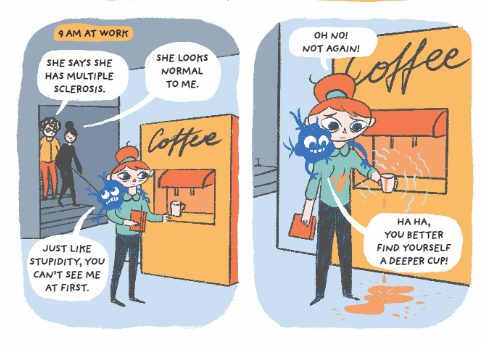 WorldMSDay's tweet photo. We ❤️ the Polish MS Society's comic on #MS, #invisiblesymptoms and the workplace. 👩🏽‍💻👨‍💻👩🏻‍💻👨🏿‍💻👩‍💻 Thank you for showing how important it is for colleagues to have an understanding of MS and its unseen impact! 😁 https://t.co/CnVEoaoToP