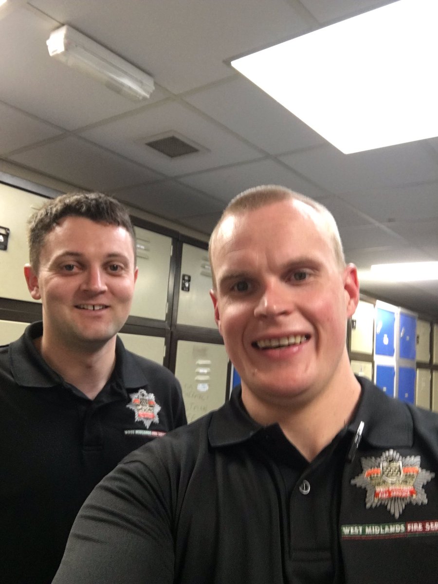 investigatefire's tweet photo. Two graduates from @BScFireRescue @wlv_uni staffing @WMFSDudley appliance tonight. A proud moment for the lectures from @artemistdl https://t.co/K2LfNfYSZ7