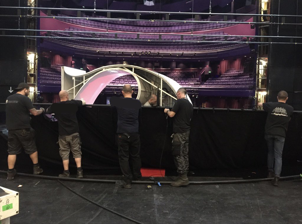 The set started going in today! Only 2 days to go! #soapawards #thelowry #manchester