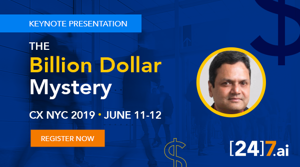 Why are so many brands spending billions to improve #customerservice and still falling short? Join us at #CXNYC2019 to hear <a href="/pvkannan/">PV Kannan</a> explain this billion-dollar mystery. Register here.  ow.ly/s90Q50umAiG