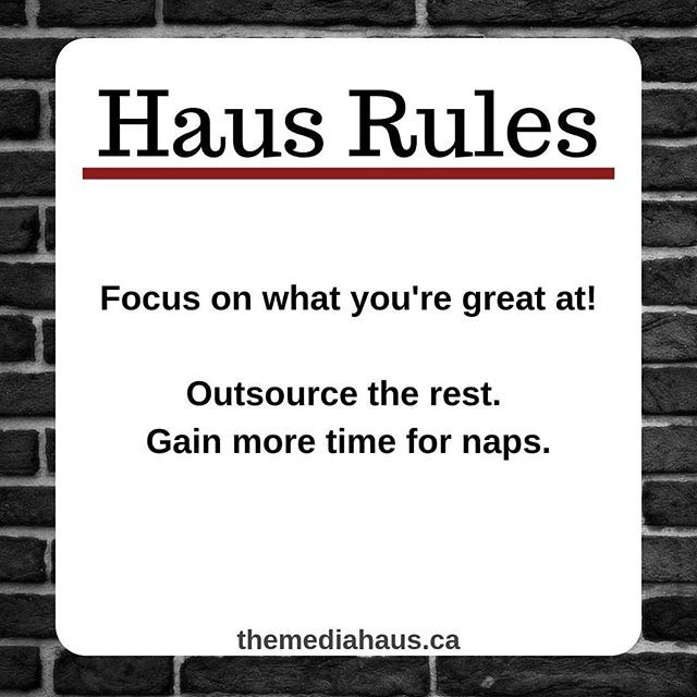 TheMediaHaus's tweet photo. Haus Rule #6:
Whether you have a band or a brand, you started it because of your specific skill-set. But all the tedious, time-consuming (and often annoying) parts of running it that you may not be great at? Outsource 'em!

Let us bow to the greatness of… https://t.co/6D4vlWwEFq https://t.co/qNOJrPjWgO