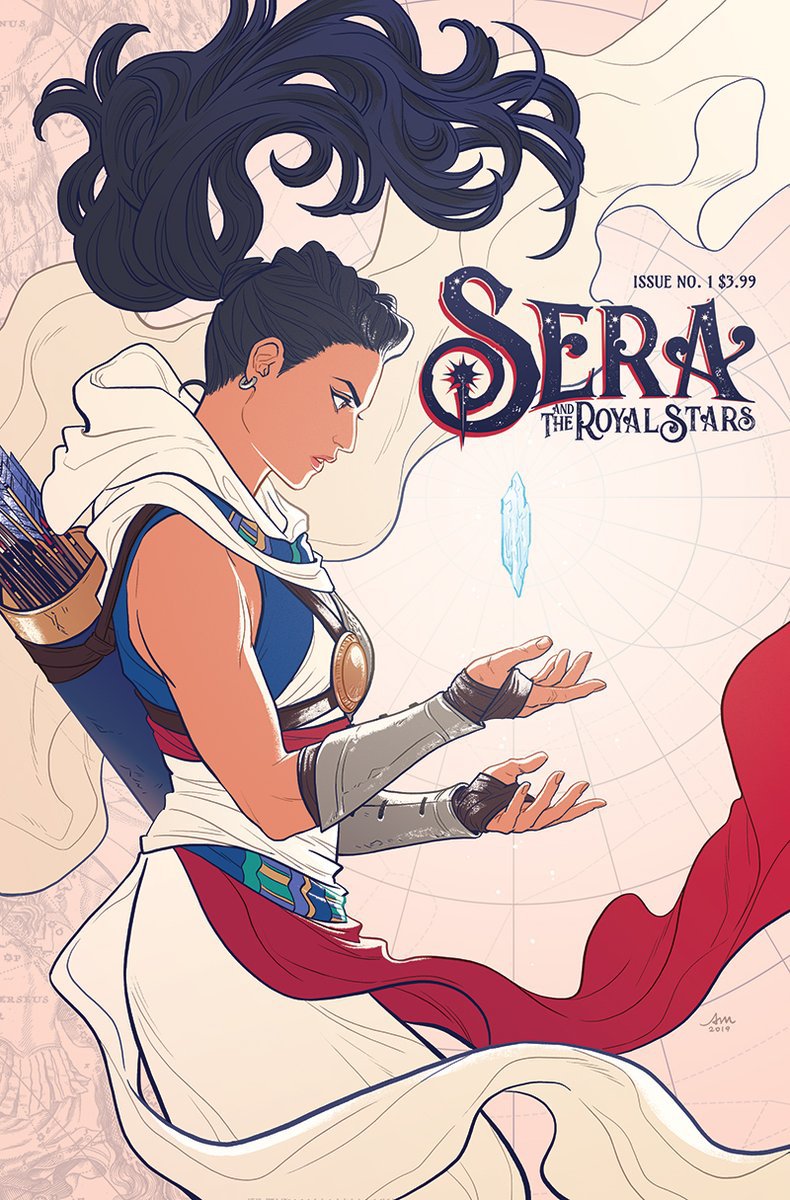 Upcoming new series SERA AND THE ROYAL STARS, is now available for preorder!
Written by @jontsuei with interior art by me, Raúl Angulo on colors, @CampbellLetters on letters and 
@TimDanielComics on design. Published by @thevaultcomics, coming this July!✨
https://t.co/SGo5e2reRk 