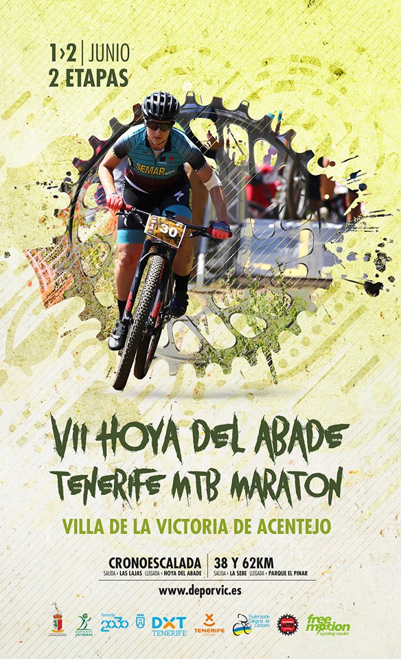 Empieza la cuenta atrás para la VII Hoya del Abade Tenerife MTB Maratón #Riesgo0 Aprovecha estos días previos para cuidar tu alimentación, descansar e hidratarte adecuadamente ¡Nos vemos en la carrera! #ActivaTuVida ow.ly/RSf230oQHir