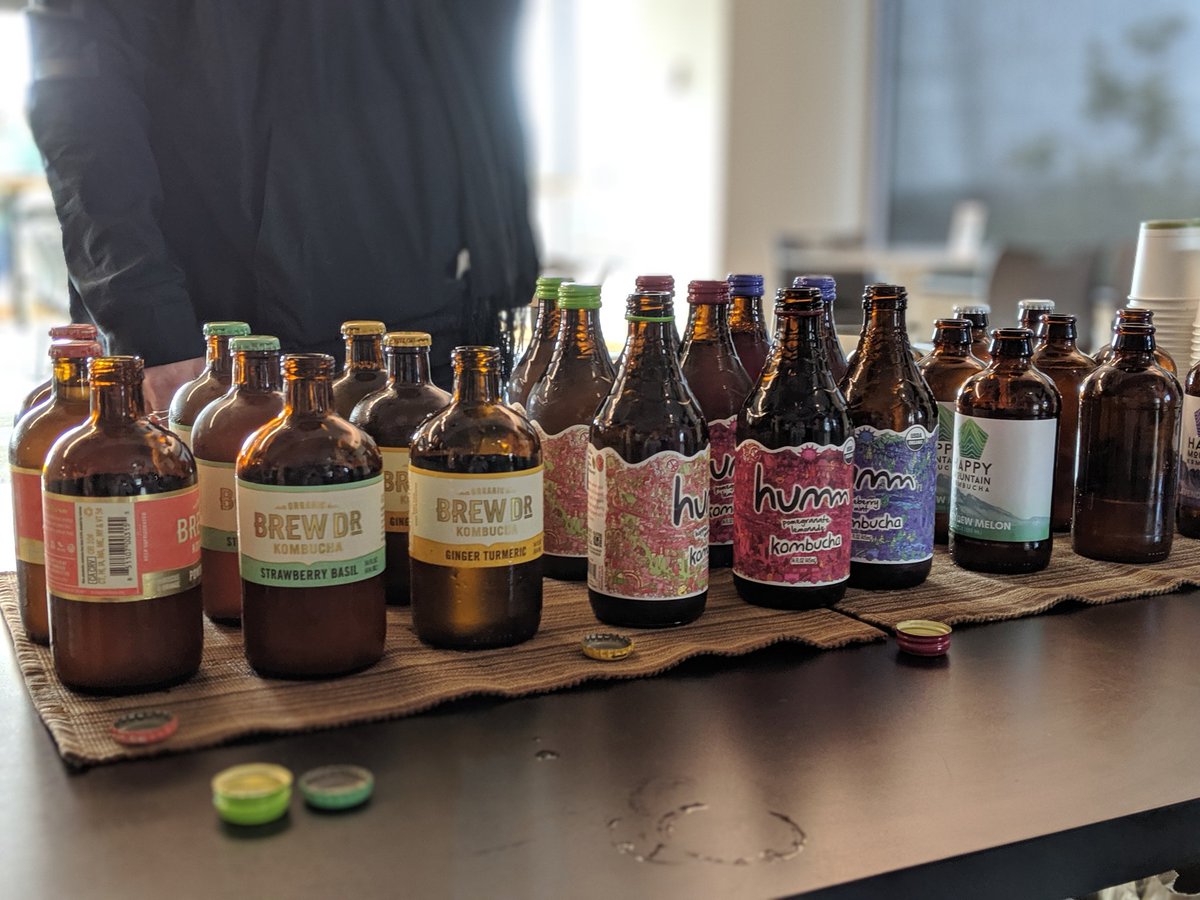 ethanjbrown's tweet photo. Kombucha testing today - replacing one of the taps with a non-alcoholic alternative! #lifeatpuppet https://t.co/mJi21cIvzp