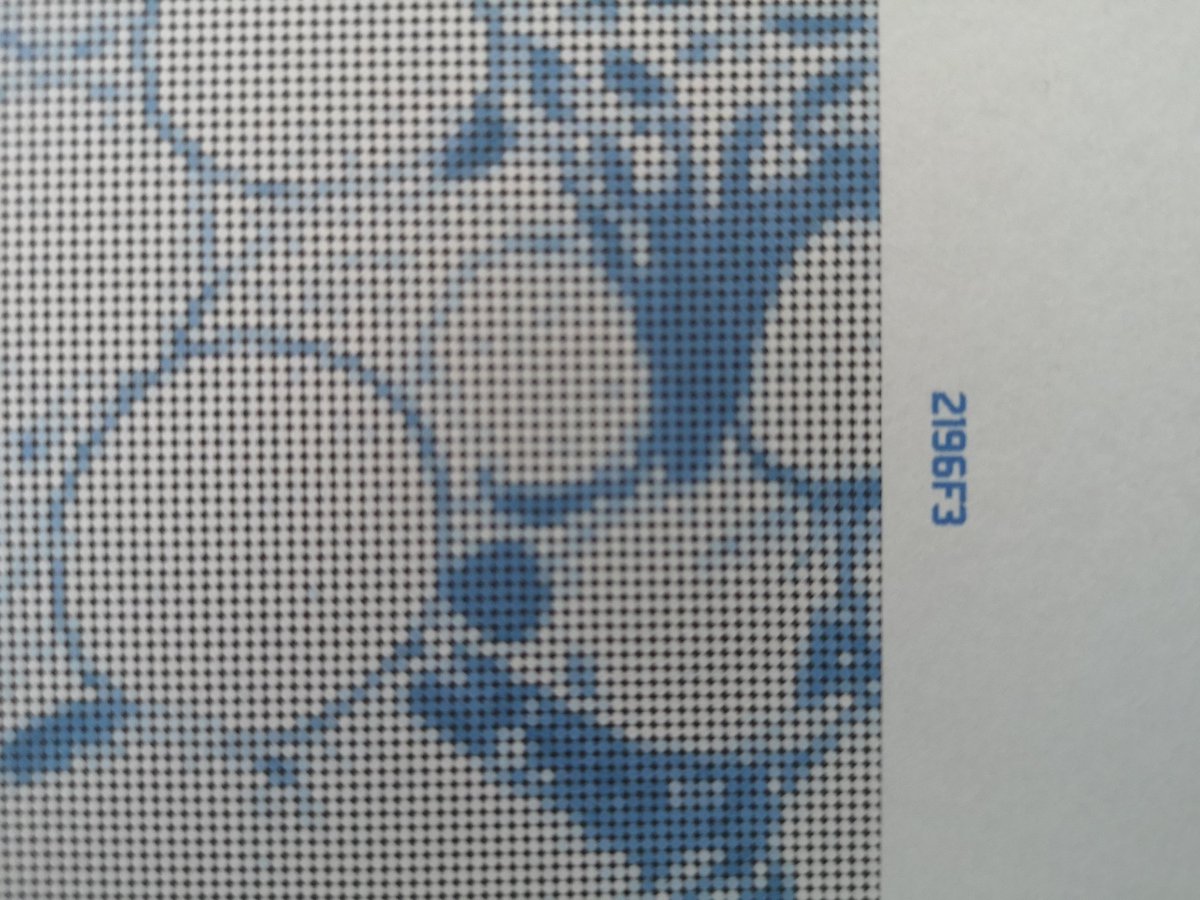 TonyGHorner's tweet photo. Test printing, Artefact #2196F3 #patternrecognition #LAUmacreative https://t.co/SXBVcTO2oS