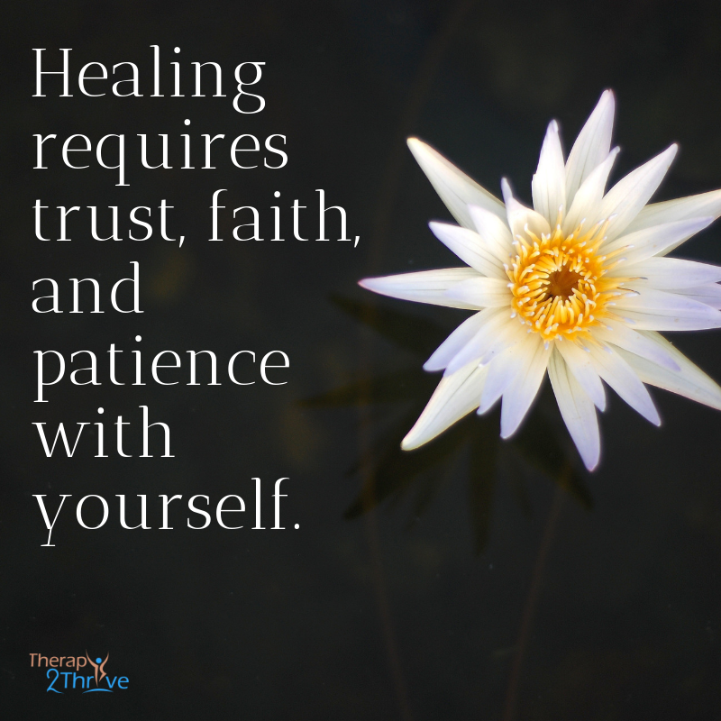 Therapy2Thrive's tweet photo. Trust that the healing will happen. 
💫 💫 💫 💫
Keep the faith in yourself to continue on the journey. 
🙏🏼 🙏🏼 🙏🏼 🙏🏼 
Have patience, it's a process.

#shareyourstory
#inspireothers
#spreadawareness
#therapyiscool
#healthandwellness
#youarenotalone
#therapy https://t.co/Rt0gUJkz6I