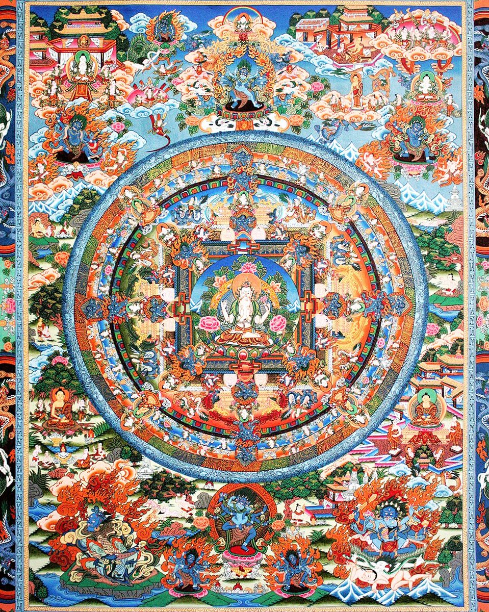 The quality of what we do depends on our motivation,
which is why we have to learn how to cultivate a compassionate mind.
~ The Dalai Lama 
#dalailamaquotes #Avalokitesvara #Mandala traditionalartofnepal.com