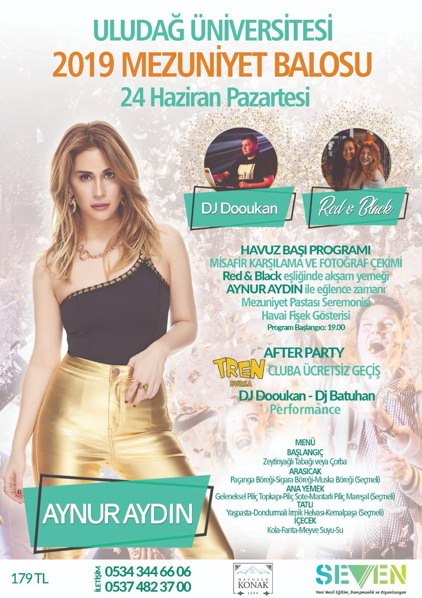 sevenegitim's tweet photo. Uludağ Üniversitesi 2019 Mezuniyet Balosu 24 Haziran 2019 tarihinde Havuzlu Konak’ta. Rezervasyon için afişte yer alan numaralarla ve bizlerle iletişime geçebilirsiniz.
#uludağüniversitesi #mezuniyet #mezuniyet2019 #sevenegitimdanismanlik https://t.co/aZDhtCjAhc