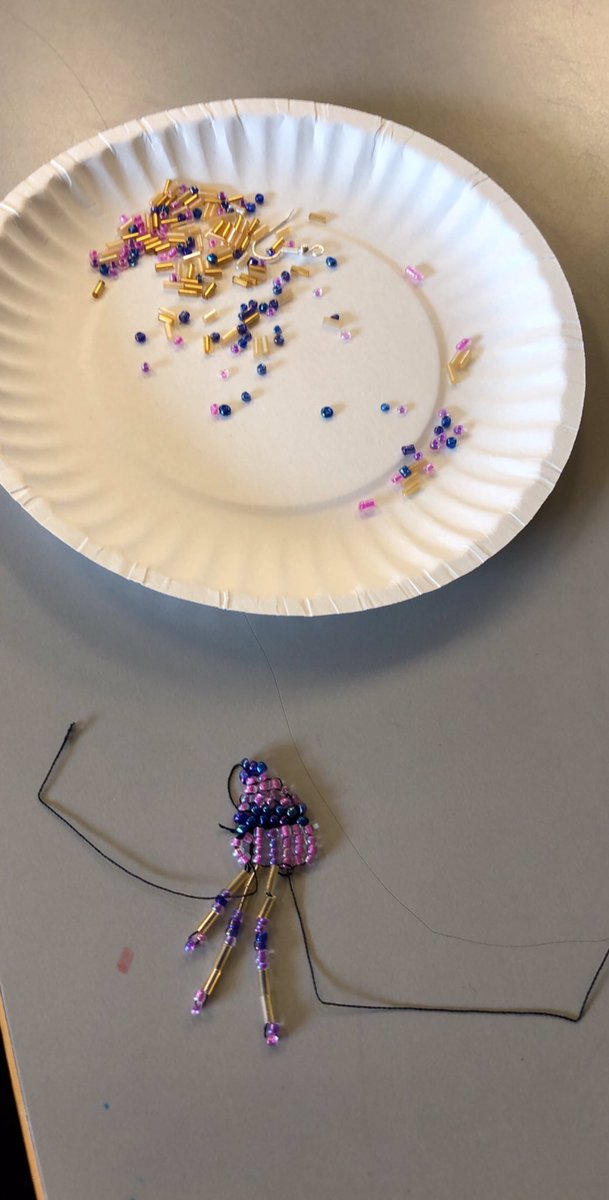 LakeMelvilleLab's tweet photo. What a great hands on learning experience happening in ms @KelsieBenoit class this afternoon and its being taught by a student!! A grade 6 student teaching her peers how to make beaded earrings!! #ShowcasingOurStudents @cmwhawk @jm_jwiseman @NLESDCA https://t.co/8PNYLu2iqR