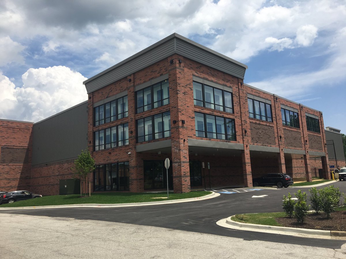 Powder Mill Self Storage just opened today. Another beautiful facility built by Glen Arm.