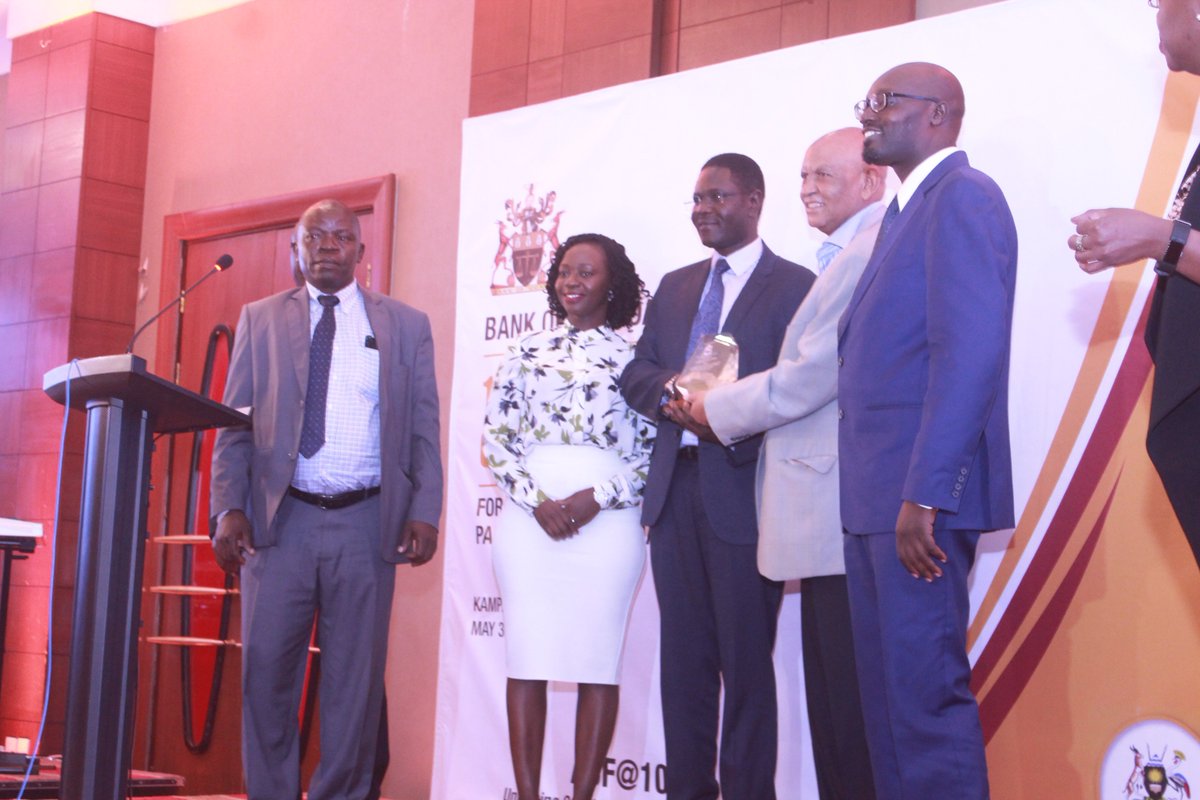BOU_Official's tweet photo. ACF Best Performing Participating Financial Institutions (PFI) Awards #ACFat10 #ACFAwards
Interest in the Scheme- as evidenced by the number of loan applications submitted to BOU
3. DFCU Bank (89) @dfcugroup
2. Stanbic Bank (156) @stanbicug
1. Post Bank (202)@postbankug winner https://t.co/aqF81DwkIs