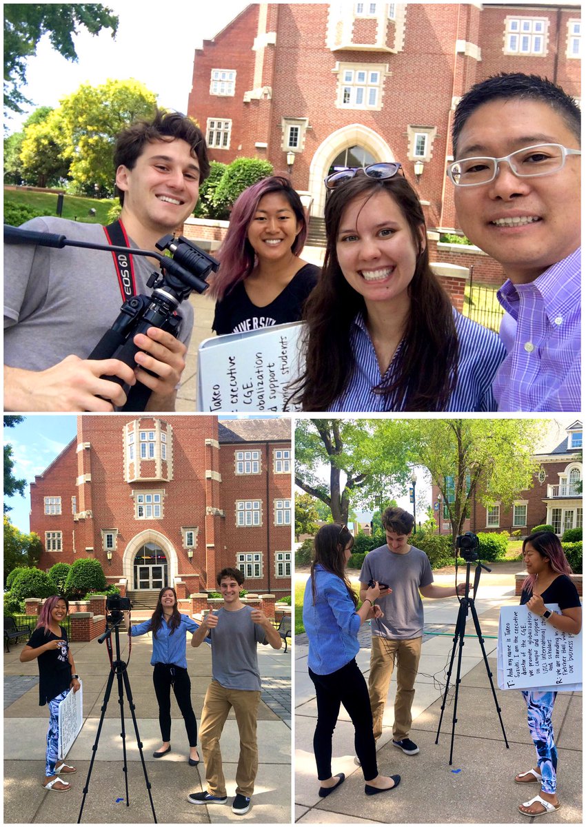 UTCGlobal's tweet photo. Lights, camera, action! π₯ Weβre in front of @UTCRollinsCOB working on a special video to welcome #susi19Europe to #utcchattanooga! Only one more month and we canβt wait!
#UTCglobal #susi #fhi360 #Exchanges360 #ExchangeOurWorld #studyintheUSA #exchangeprogram https://t.co/tMdVSWJ8nt
