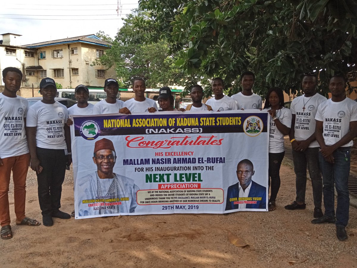 abba_saleex's tweet photo. @GovKaduna We the student leaders of this great state are saying a big thank you, We wish you a a successful second term in office. #nextlevel #NextLevelKaduna https://t.co/GWGs66IYXL