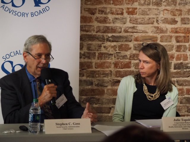 ssabgov's tweet photo. How are other Social Security microsimulation models constructed? Julie Topoleski @USCBO, Steve Goss @SocialSecurity, Bryan Tysinger @SchaefferCenter and Jagadeesh Gokhale @Wharton #PWBM are weighing in now. Watch #MINTForum live: https://t.co/eedafIDHKF . https://t.co/Tv78Zwibj6