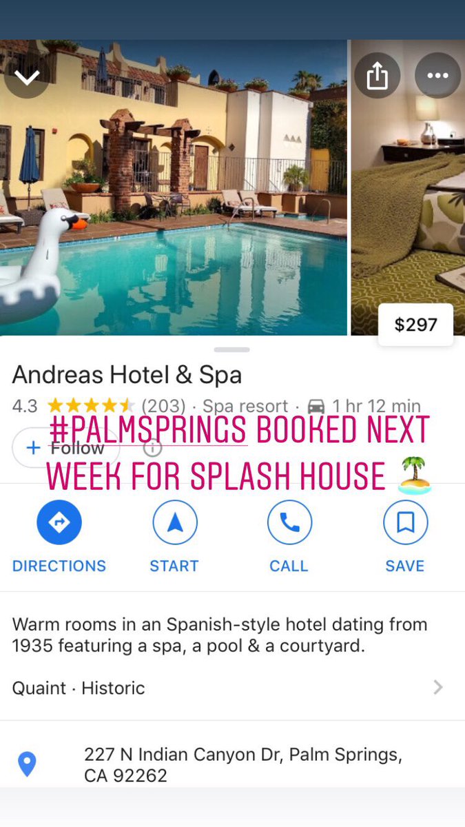CoachellaFella's tweet photo. Who is ready for Splash House 2019? π΄ Room booked at Andreas Hotel in Palm Springs. No Married Women. Stay home with hubby https://t.co/ueokLcEabc #SplashHouse #PalmSprings #SplashHouse2019 @SplashHousePS RT https://t.co/EHpULqS0Qg