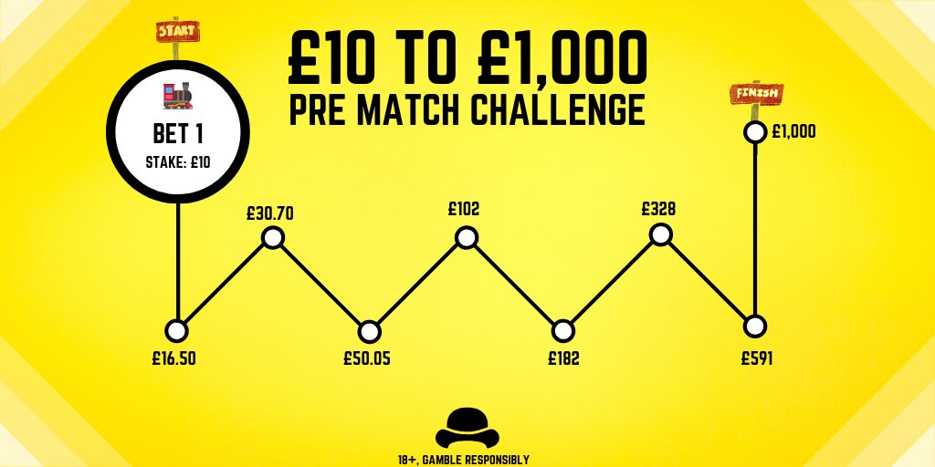 AndyRobsonTips's tweet image. HERE WE GO.... 🥁🥁🥁

LIKE ♥️ &amp;amp; REPLY 💬 TO THIS TWEET FOR CHALLENGE BET 1!

CHOO CHOO! 🚂💨