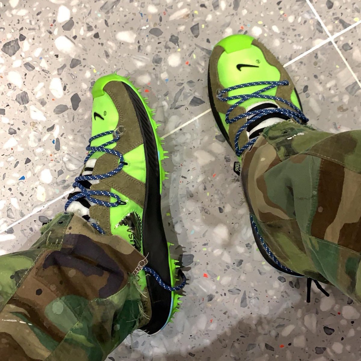 zoom terra kiger 5 off white on feet