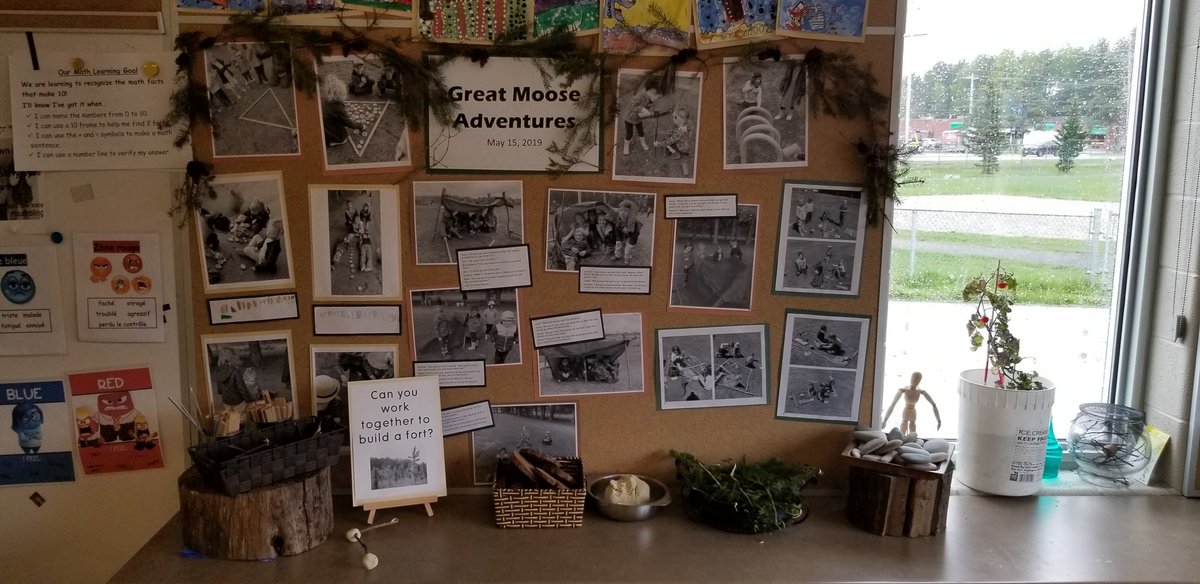 TLDSBDECE's tweet photo. Bringing outdoor strategies &amp; possibilities indoors to recreate our Great Moose Adventures fort making fun.  Revisiting their experiences through documentation and building on their previous thinking.  @MmeRWilson #TLDSBlearns https://t.co/bNSB78W8LL
