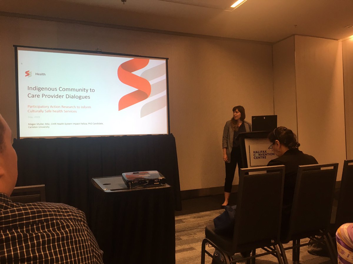 Megan Muller from the <a href="/SEHCResearch/">SE Research Centre</a> presenting her work on culturally safe health care #CAHSPR2019