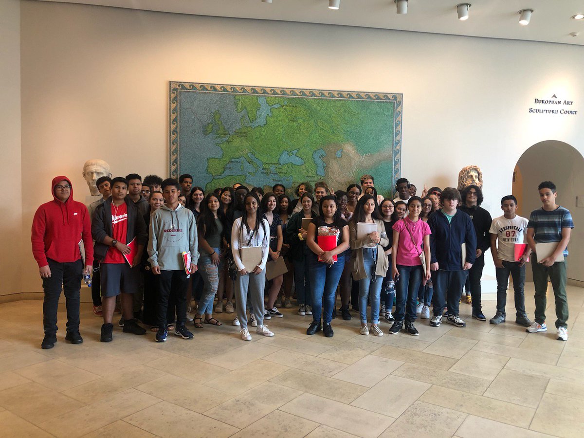 VisualArts_NHS's tweet photo. We had a great time at the Walter's Art Museum. Our art students enjoyed the many twists and turns of the scavenger hunt while making connections to our classroom discourse. @HAMacademy @NorthwoodPrin https://t.co/R2peLWyybr