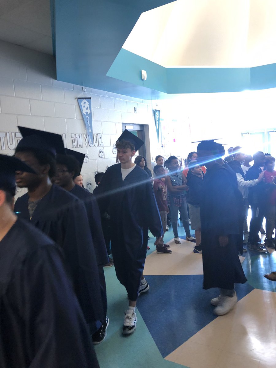 AIG_Thompson's tweet photo. Congratulations to the Northside High 2019 graduates! #seniorwalk at JCE. #OCSAIG #OCSInstructionalFramework https://t.co/AoErmE3jWC