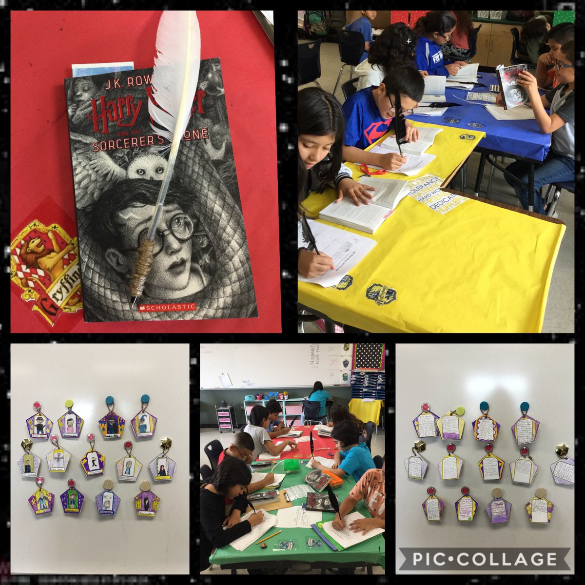 KHOLL4th's tweet photo. Our Harry Potter adventures continue! My kiddos enjoyed creating their chocolate frog wizard cards and making writing quills. @NISDAllenES #fab4thgrade https://t.co/43rFxS5EdT