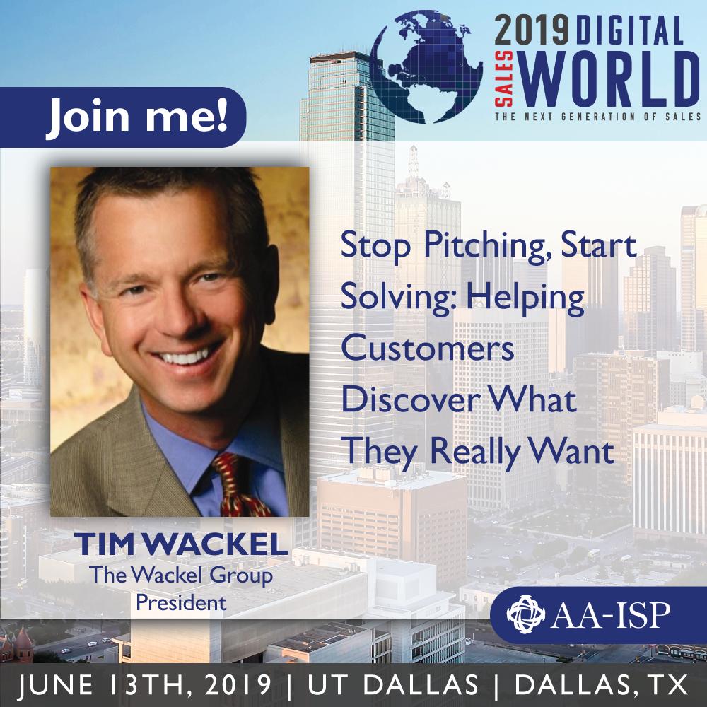 Emblaze | Revenue Community by Corporate Visions (@emblazegrowth) on Twitter photo <a href="/TimWackel/">Tim Wackel</a>'s session at #DSW2019 Dallas will show you how to craft questions that ignite #emotions, discover #motivations and get customers to act. Learn more and register here: lnkd.in/dHwcnEd #Dallas #insidesales #Sales #Conference #Salestraining <a href="/TimWackel/">Tim Wackel</a>'s session at #DSW2019 Dallas will show you how to craft questions that ignite #emotions, discover #motivations and get customers to act. Learn more and register here: lnkd.in/dHwcnEd #Dallas #insidesales #Sales #Conference #Salestraining