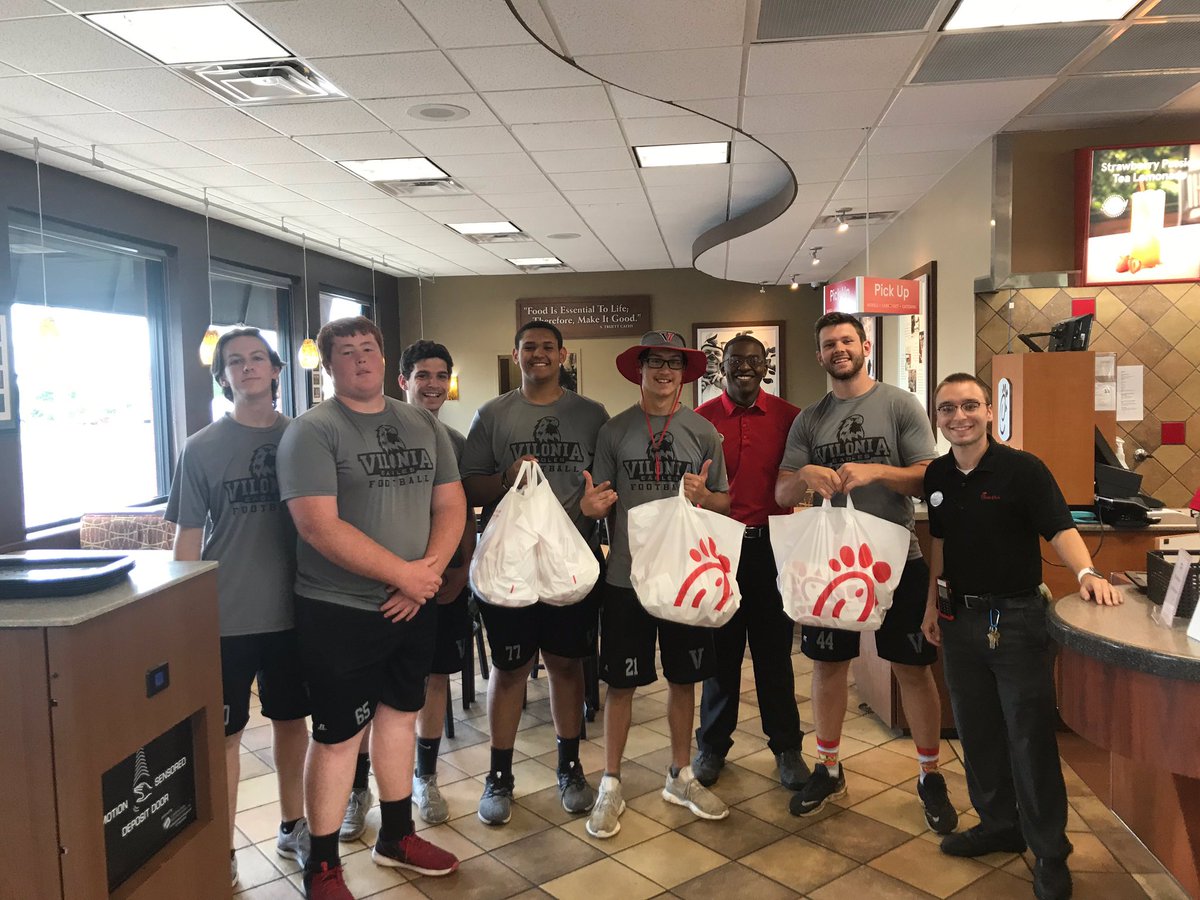 A big THANK YOU to <a href="/ChickfilA/">Chick-fil-A, Inc.</a> Conway Commons and Alan Kizer for donating lunch for our guys after their volunteer work this morning! <a href="/ViloniaHS/">Vilonia High School</a> <a href="/viloniaschools/">Vilonia Schools</a>