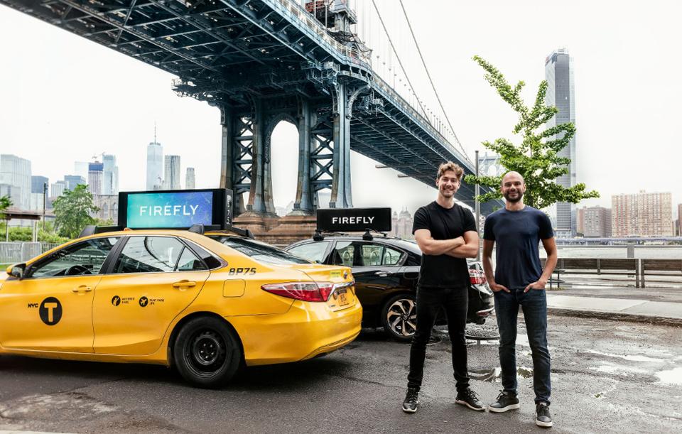 Forbes's tweet photo. Firefly is bringing its digital taxi toppers to New York City, thanks to a fresh $30 million funding round https://t.co/Gbo4rZOpd6 by @bizcarson https://t.co/jzAaFpJK5U