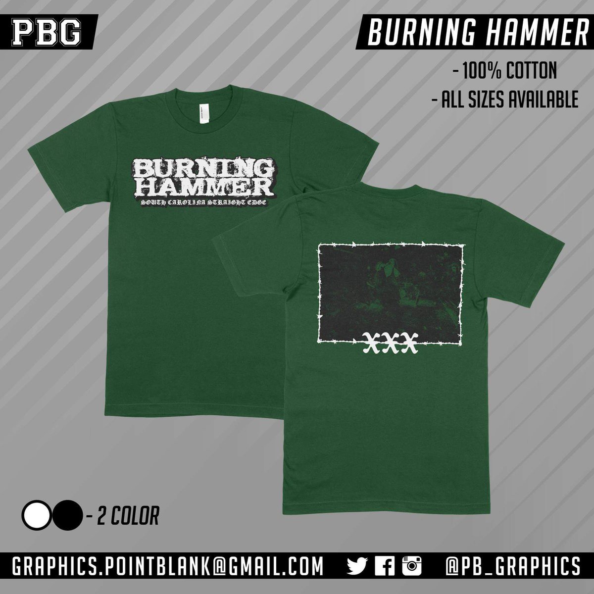 burningxhammer's tweet photo. Just restocked this in all sizes. Hit us up if you want one and we will ship asap! ❌❌❌ https://t.co/jh8HvYFA7O