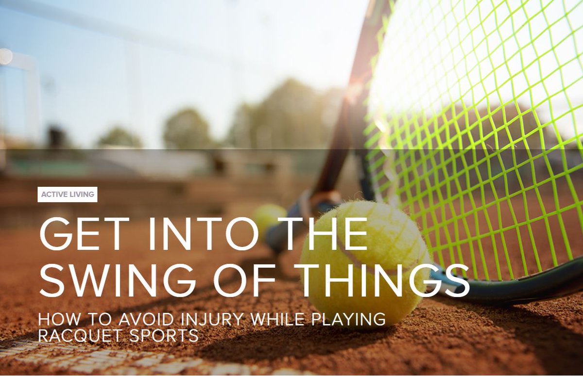 WaveHealthMag's tweet photo. Hey, #Winnipeg: Preparation is key to preventing #injuries while playing #racquet sports like #tennis and #pickleball. In this issue of Wave, Shanna Semler, a #physiotherapist at the Pan Am Clinic, offers tips to help keep you in the game. Read more at https://t.co/HXdHy9FUU1 https://t.co/zYqZ9J836y