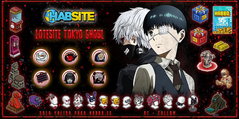 ESHabsite's tweet photo. Lotesite #SemaniteTokyoGhoul un solo ganador de todos los premios de la imagen, solo válido para @ESHabbo. Requisitos en ella, el plazo termina el domingo 2 de junio a las 22:59 HPE #Habbo https://t.co/kGeDAw9QPP
