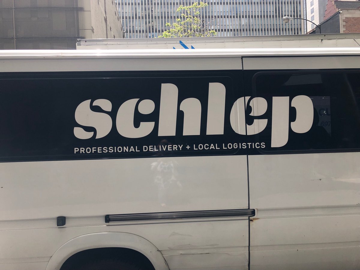 AmyTaraKoch's tweet photo. Best shipping company name ever . #schlep #schlepit https://t.co/yCumolLZxj