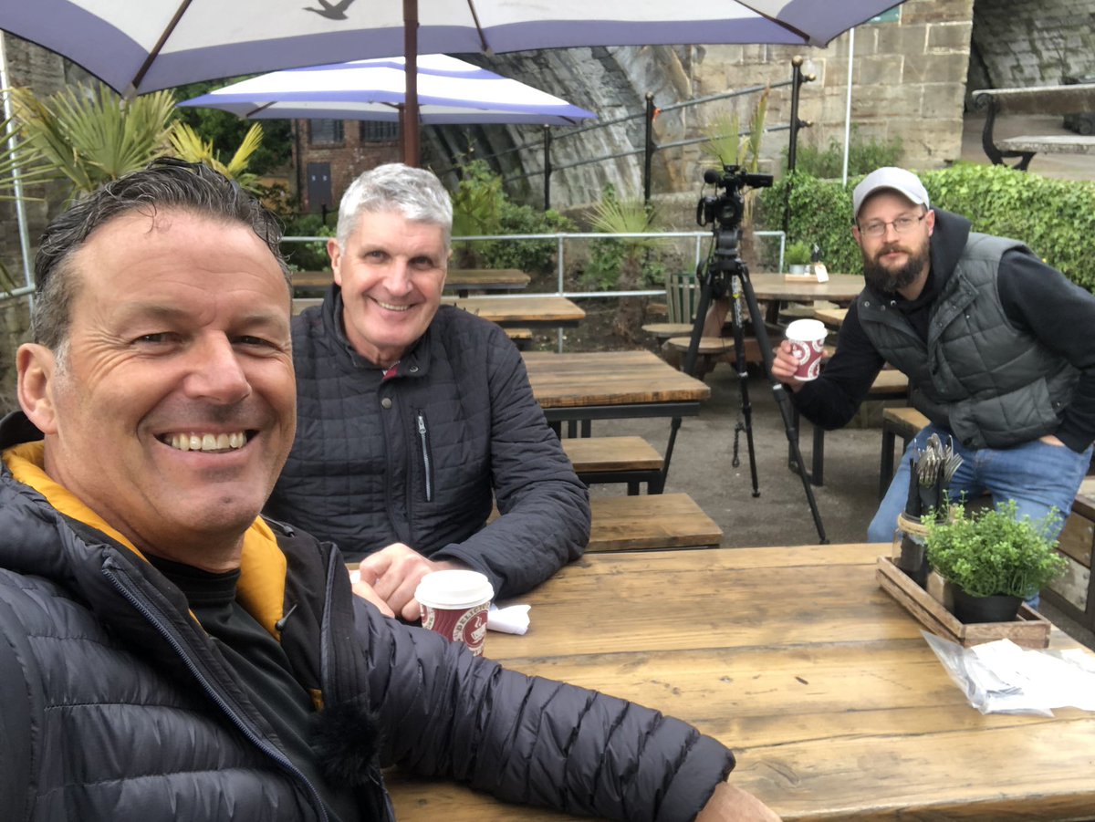 GaryBankhead's tweet photo. Back filming in #Durham today this time for the BBC. Helping to showcase the @DiveIntoDurham project we rolled out the big guns @cmgerrard1, curator Craig Barclay @dumuseums, conservator @VickyGarlick &amp; several @ArcDurham MA students plus some delightful small finds #Archaeology https://t.co/A0XikkZf4f