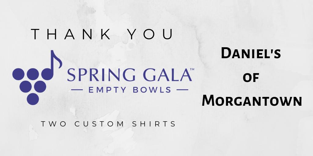 EmptyBowlsMon's tweet image. Thank you to @danielsofmotown for donating to our Spring Gala auction! 🍇🎶#event #auction #fundraiser #sponsor #thankyou #morgantownwv #emptybowlsmon