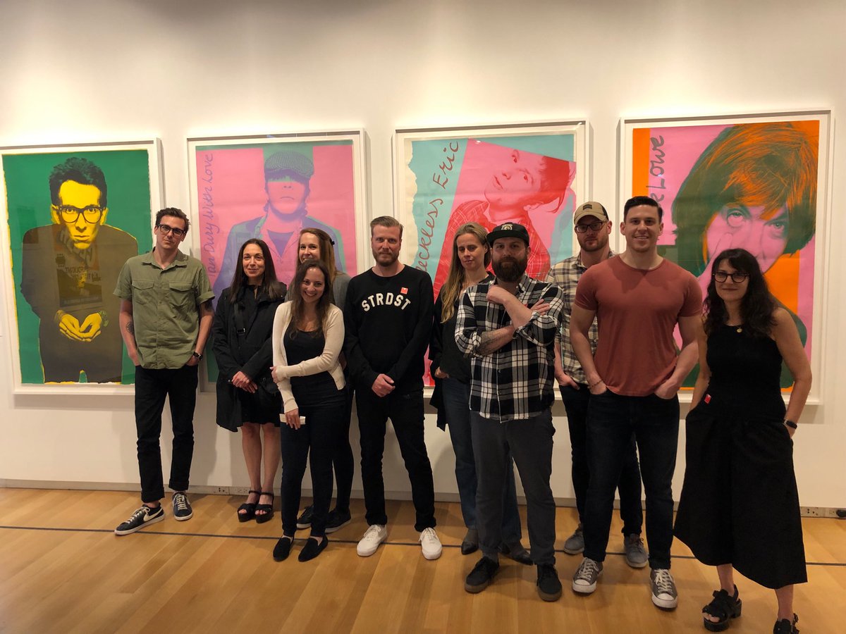 MADmuseum's tweet image. Hi’ya neighbor! Fellow Columbus Circle resident ⁦@VMLYR⁩ paid a visit this morning to Too Fast to Live, Too Young to Die: #PunkGraphics, 1976-1986. Great to see you and come back soon!