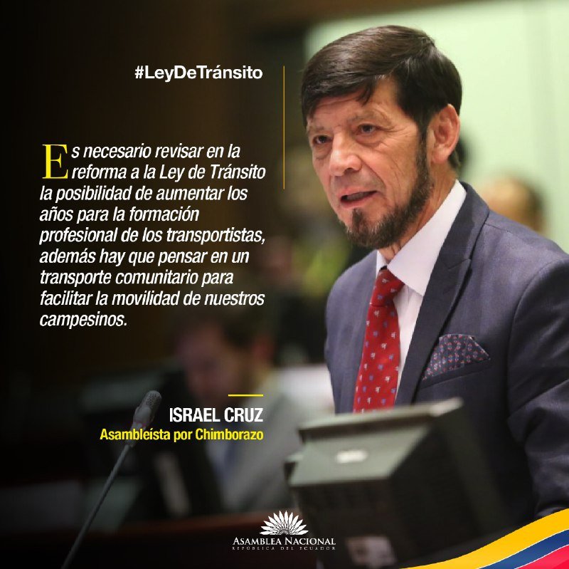 Buscamos una #LeyDeTránsito que también incluya al transporte comunitario, además de revisar la educación de los conductores profesionales y no profesionales. Aquí pueden escuchar la intervención completa: youtu.be/_6LmBWT-y5Y