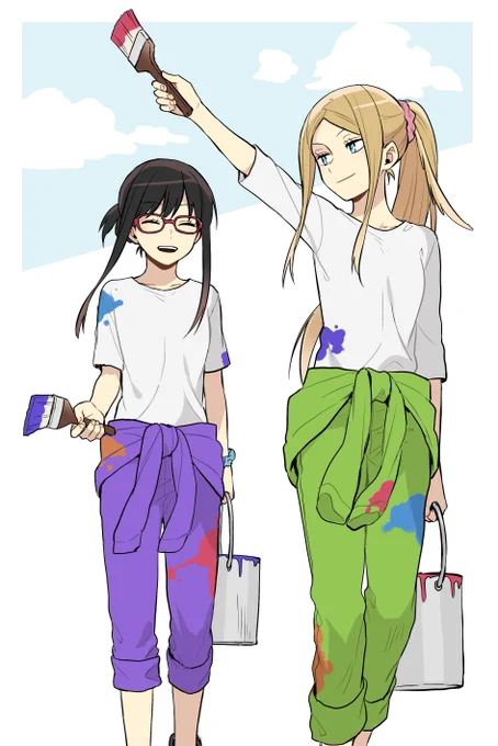 ワカフェツナギの小南ちゃんと栞ちゃん! 