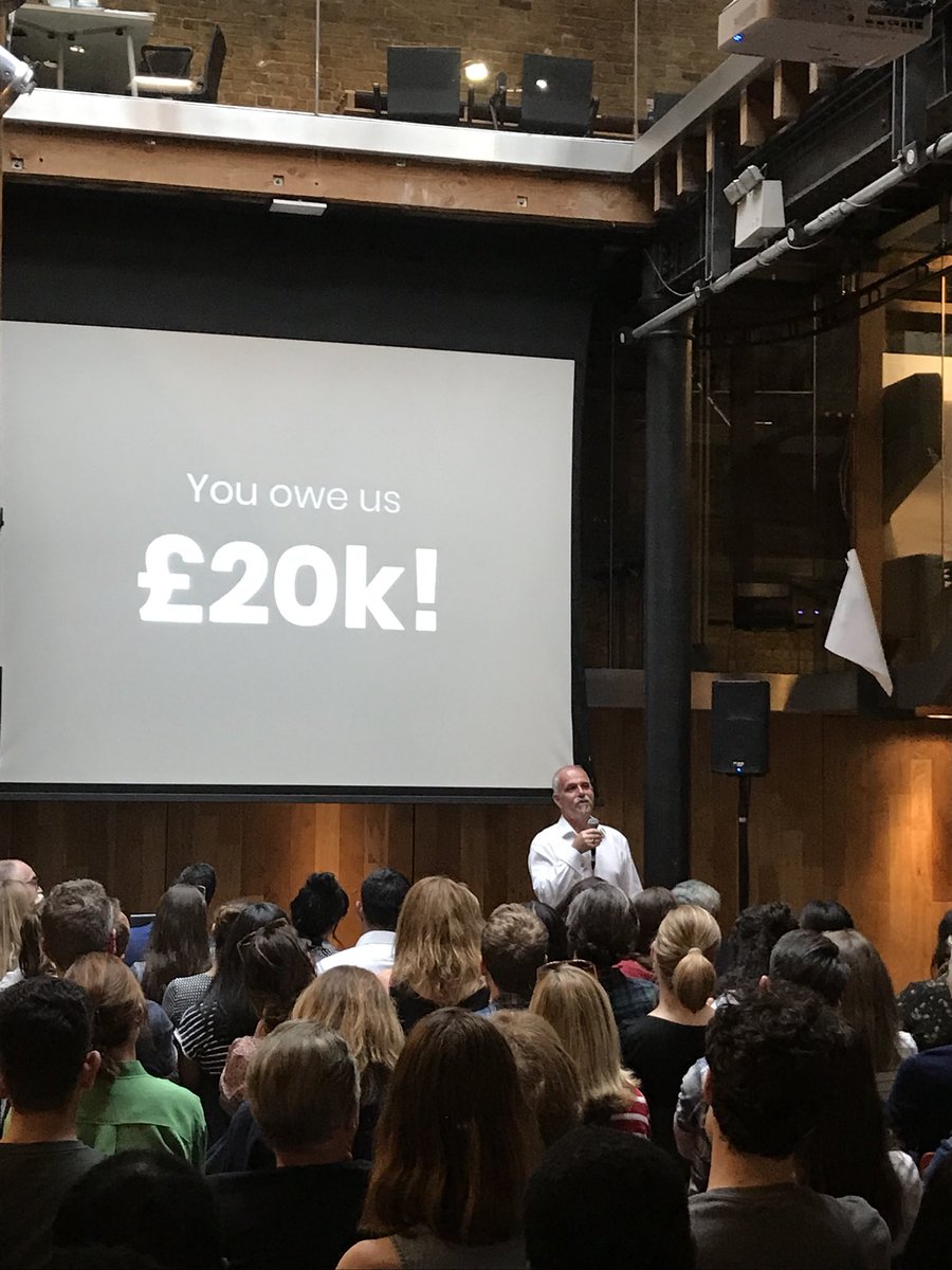 Impacthublondon's tweet image. Our next speaker is David Clare @exposeddesign, discussing his story of business relationships, a missed mistake, and the resilence needed to survive an angry barrage from a client. Thanks for sharing with us! #funldn