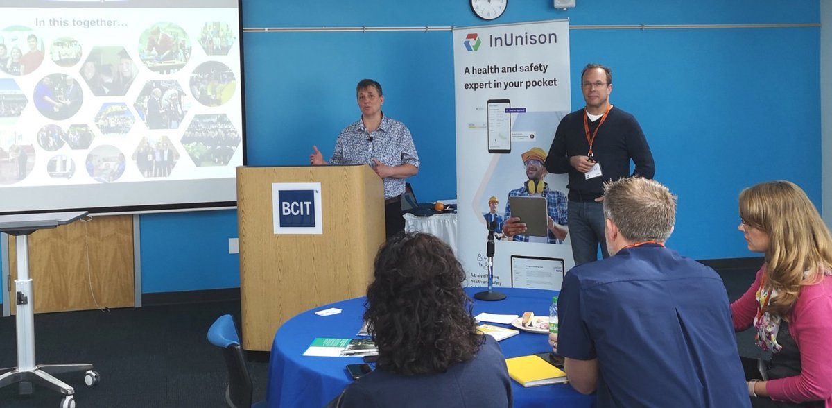 CUSAConference's tweet photo. Thank you @inunison_in not only for your CUSA Sponsorship but especially for sharing #centralizedOHSsoftware #inthistogether with Lindy Monahan from @OkanaganCollege https://t.co/PDbTDmir4O