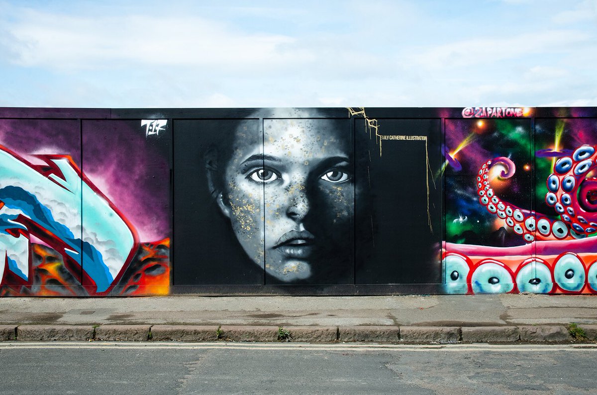 Gavin_Conwill's tweet photo. Today I returned to #Leicester to visit the finished artworks from last weekend’s #BringthePaint Festival. I’ll be adding some of my favourite #StreetArt to Instagram over the next few days.

https://t.co/DUzjMApQLz
Mural by Emily Catherine. https://t.co/1GqPsLVOsX